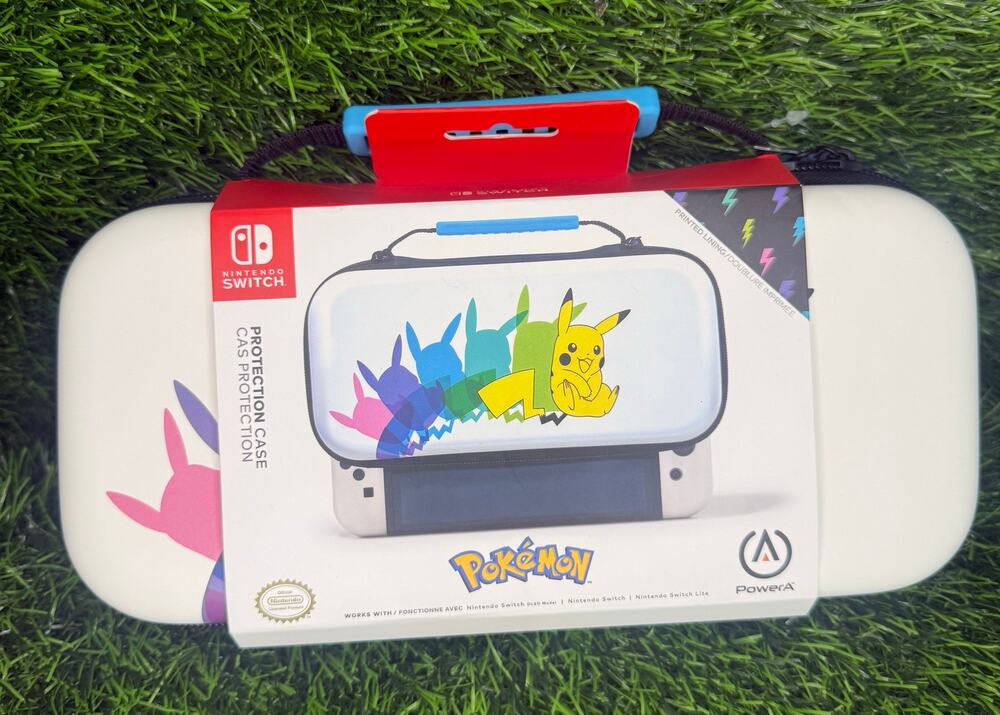 PowerA Pokemon Pikachu Color Shift Case Nintendo Switch OLED Lite Hard Carry Bag
